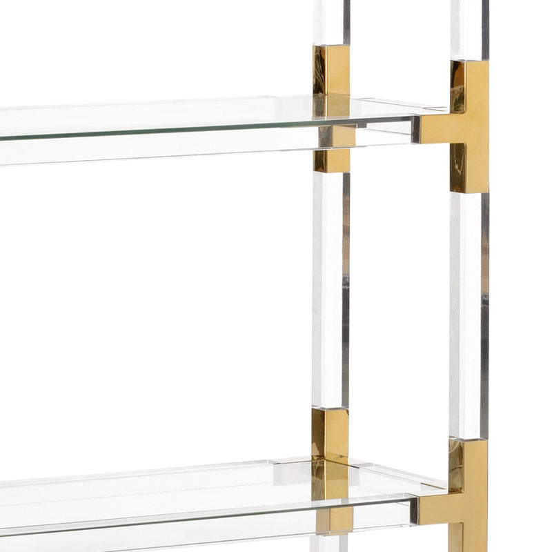 Gainsboro Acrylic Frame Etagere-Etageres-Chelsea House-LOOMLAN