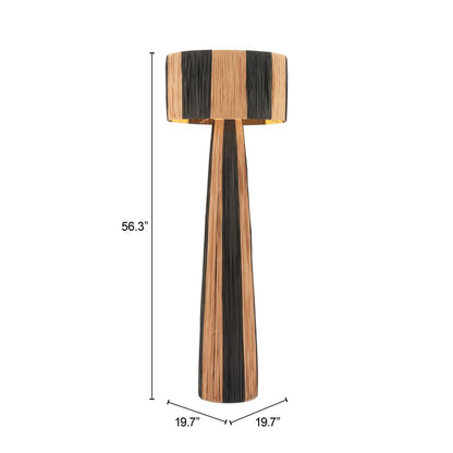 Zuo Modern Gala Steel Black Floor Lamp
