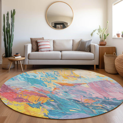 Addison Rugs Galain Blue Washable Indoor-Outdoor Rug