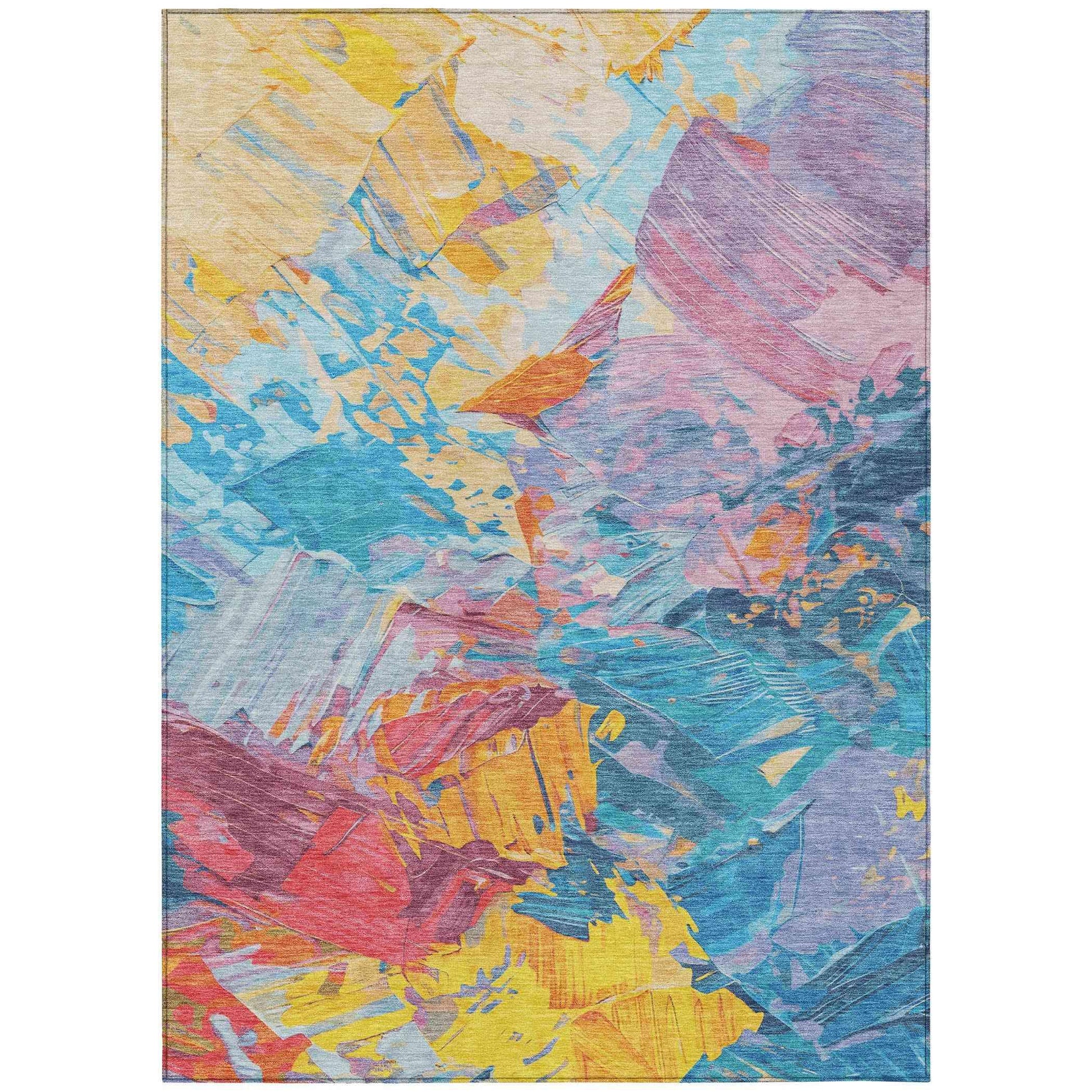 Addison Rugs Galain Blue Washable Indoor-Outdoor Rug