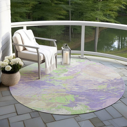Addison Rugs Galain Purple Washable Indoor-Outdoor Rug