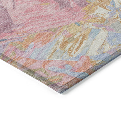 Addison Rugs Galain Teal Washable Indoor-Outdoor Rug