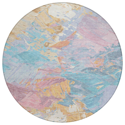 Addison Rugs Galain Teal Washable Indoor-Outdoor Rug