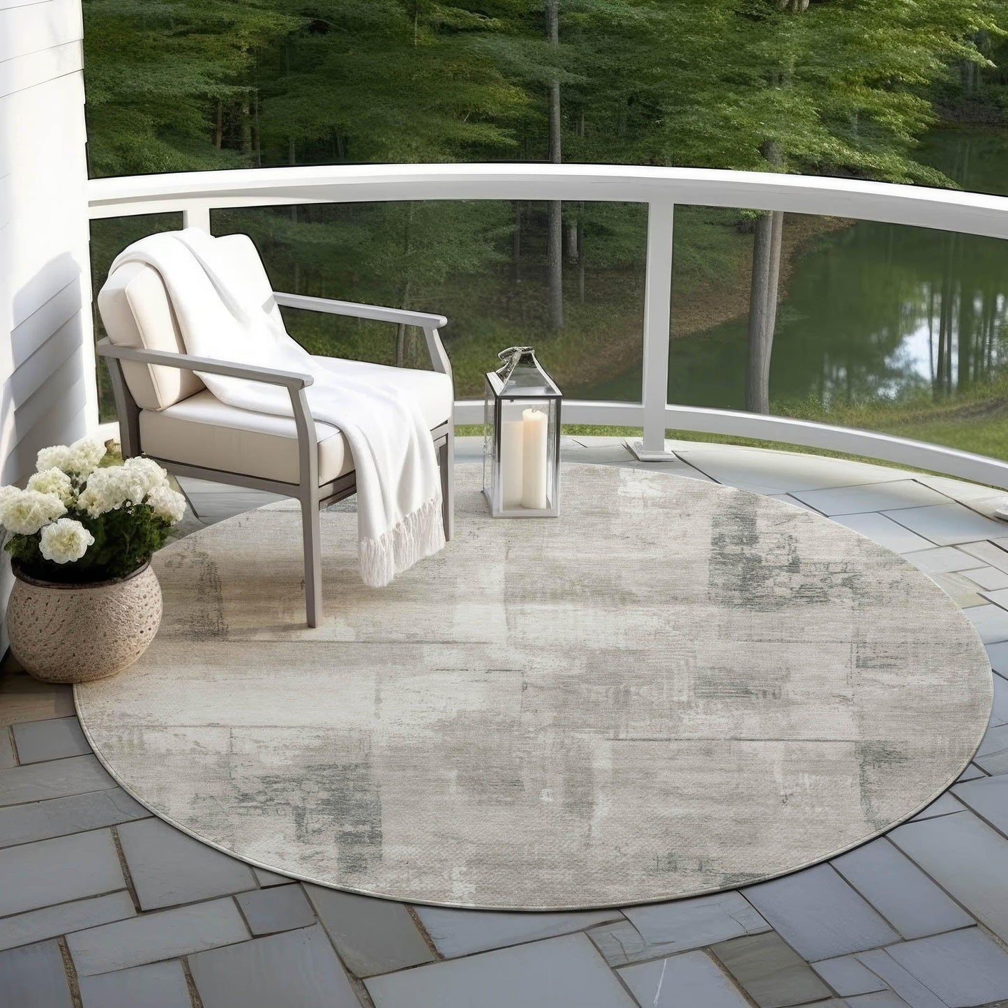 Addison Rugs Galanor Brown Washable Indoor-Outdoor Rug