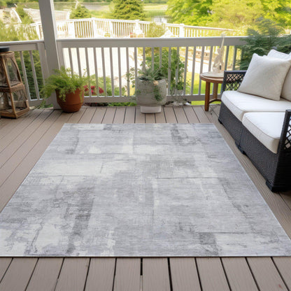 Addison Rugs Galanor Gray Washable Indoor-Outdoor Rug