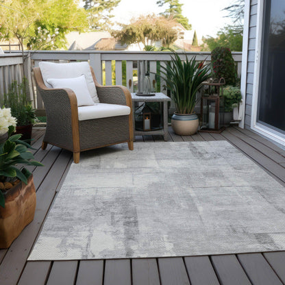 Addison Rugs Galanor Gray Washable Indoor-Outdoor Rug