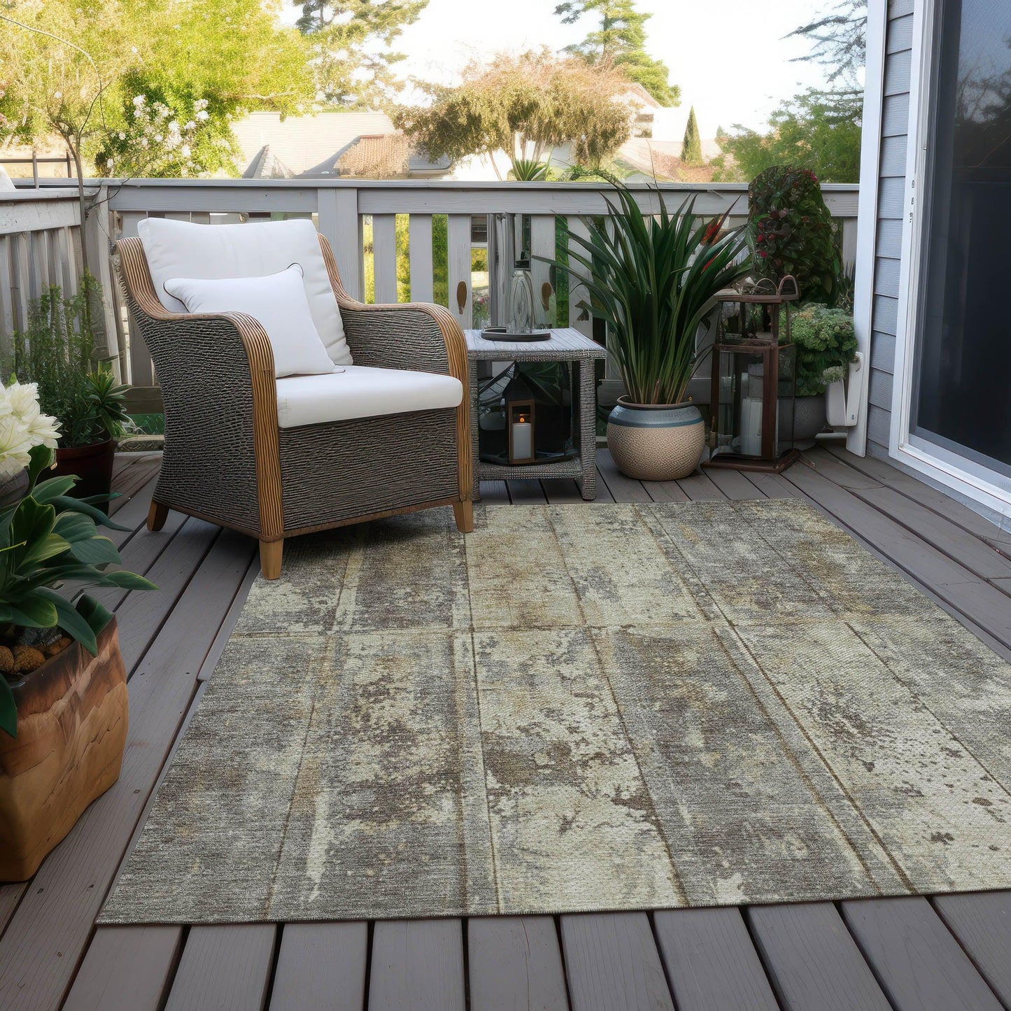 Addison Rugs Galara Beige Washable Indoor-Outdoor Rug