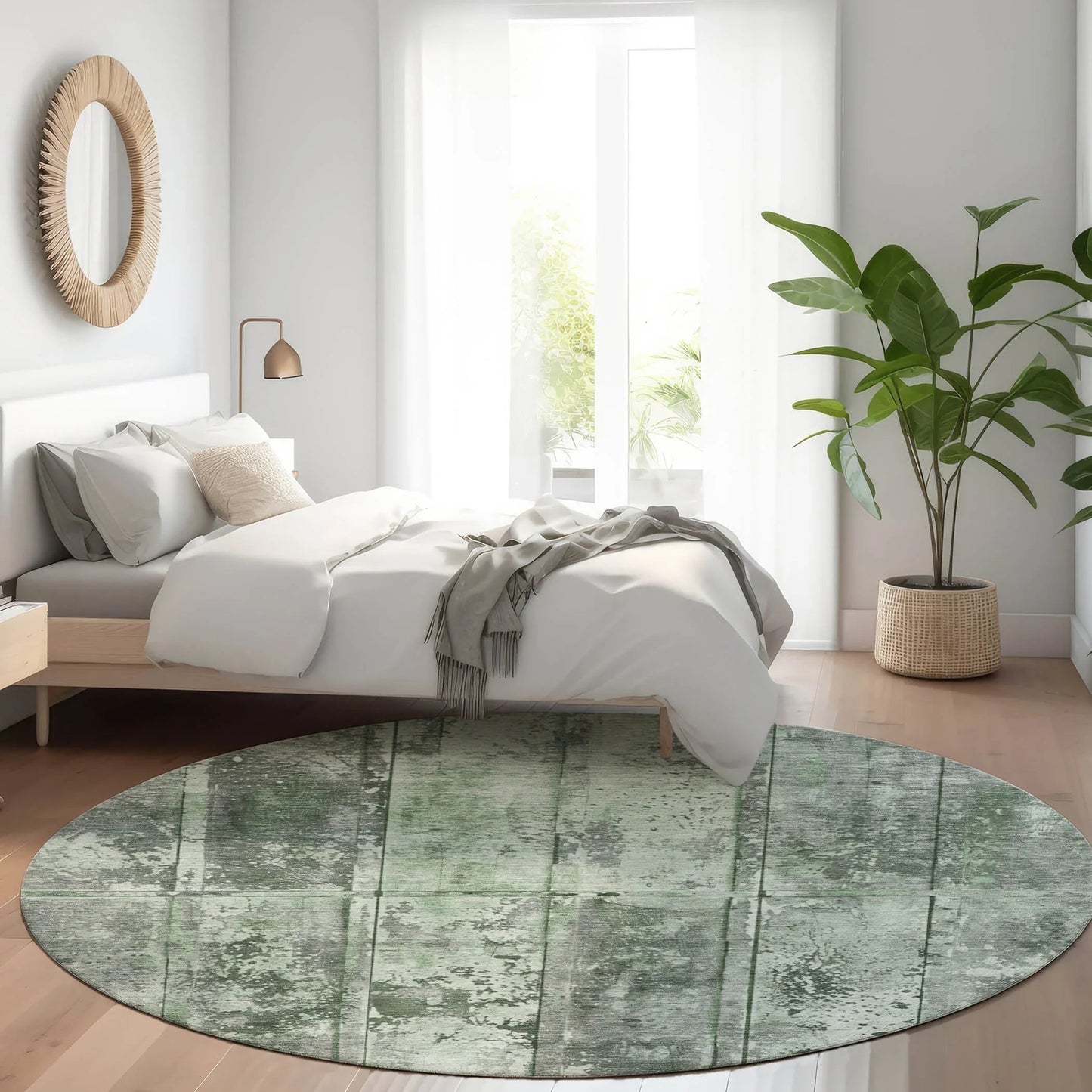 Addison Rugs Galara Green Washable Indoor-Outdoor Rug