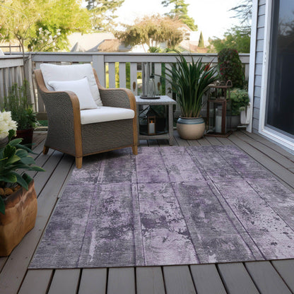 Addison Rugs Galara Purple Washable Indoor-Outdoor Rug
