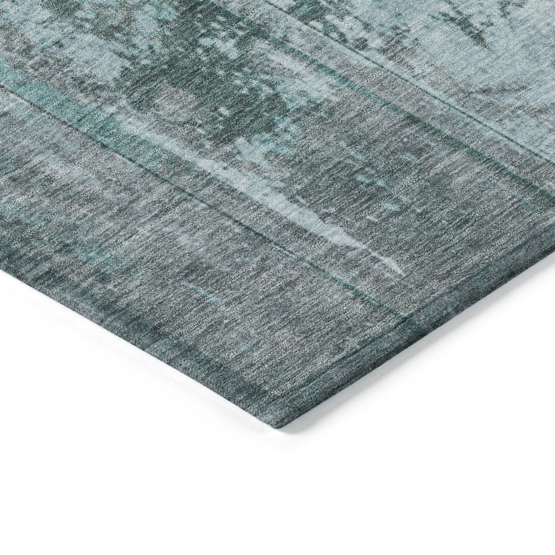 Addison Rugs Galara Teal Washable Indoor-Outdoor Rug