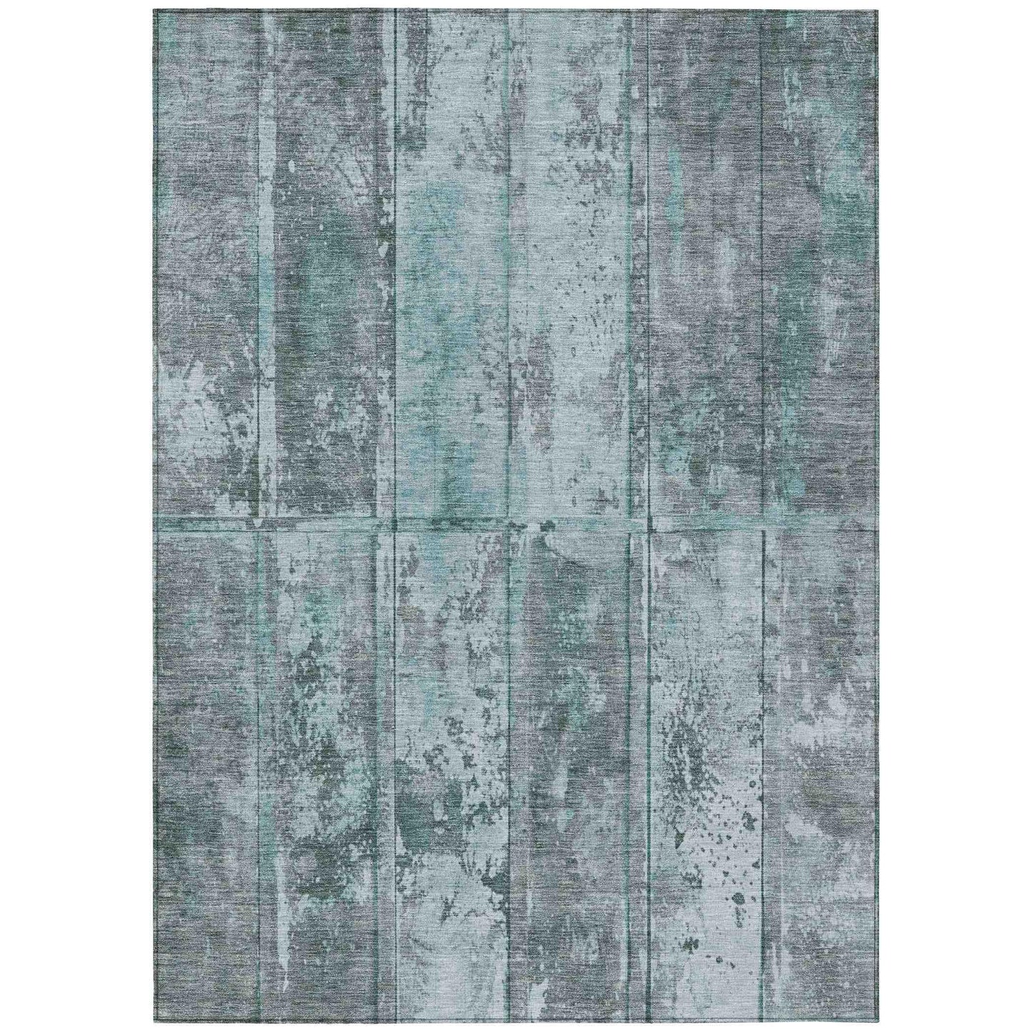 Addison Rugs Galara Teal Washable Indoor-Outdoor Rug
