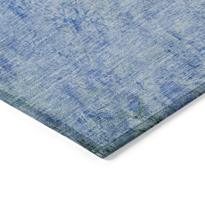 Galaris Blue Washable Indoor-Outdoor Rug