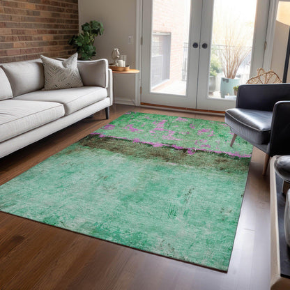 Addison Rugs Galaris Green Washable Indoor-Outdoor Rug