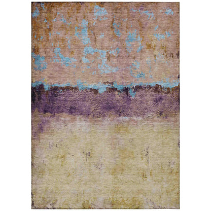 Addison Rugs Galaris Orange Washable Indoor-Outdoor Rug