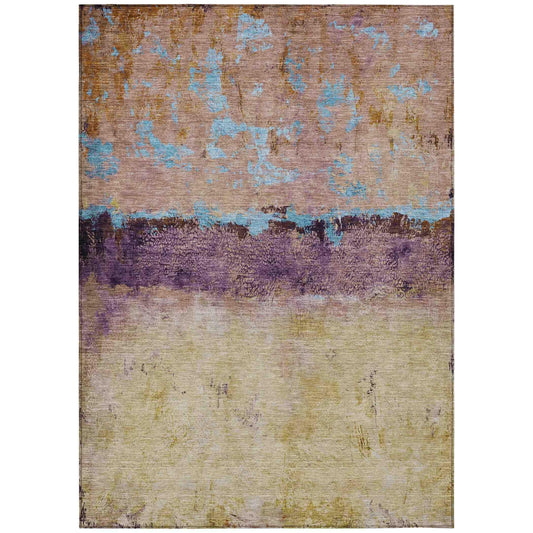 Addison Rugs Galaris Orange Washable Indoor-Outdoor Rug