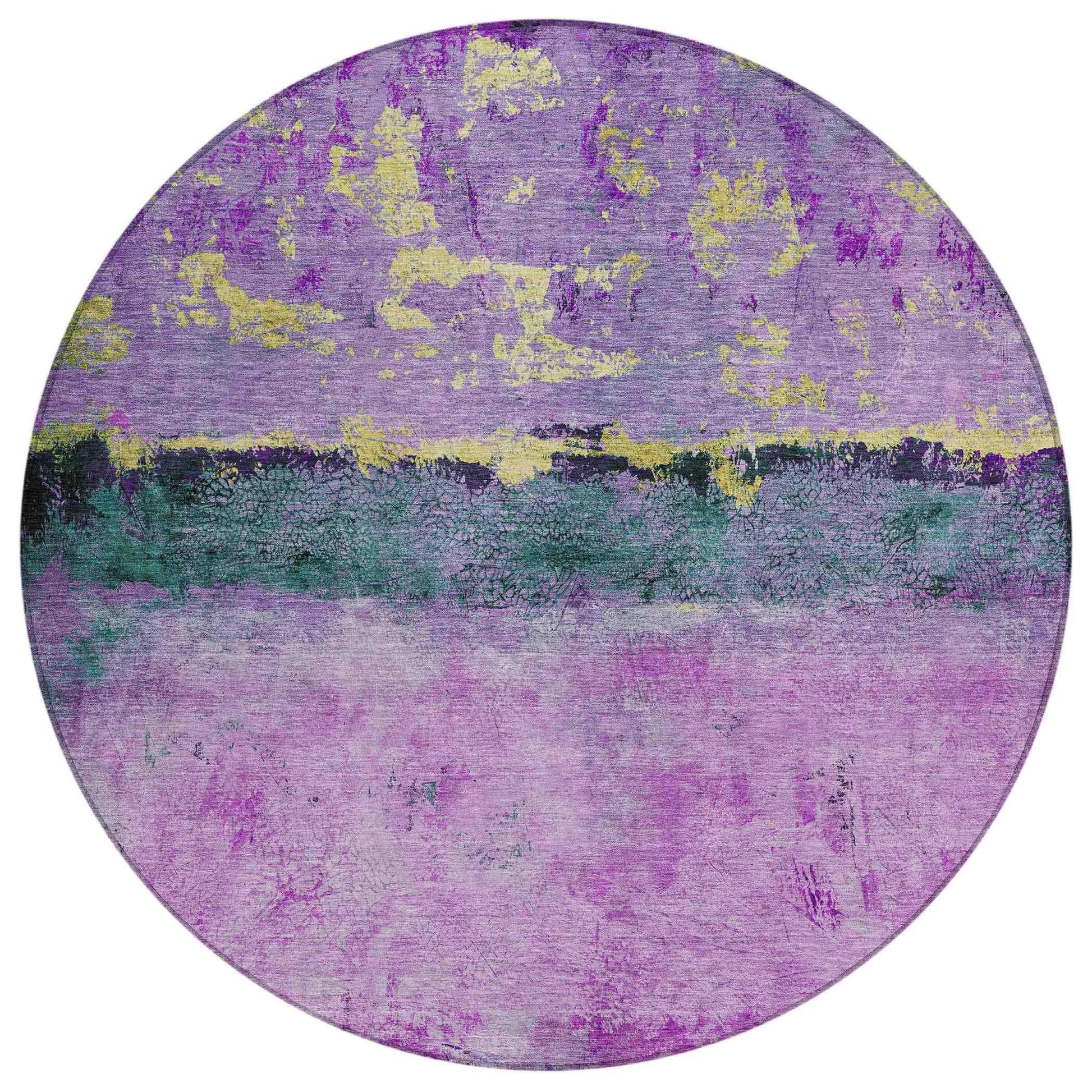 Addison Rugs Galaris Plum Washable Indoor-Outdoor Rug