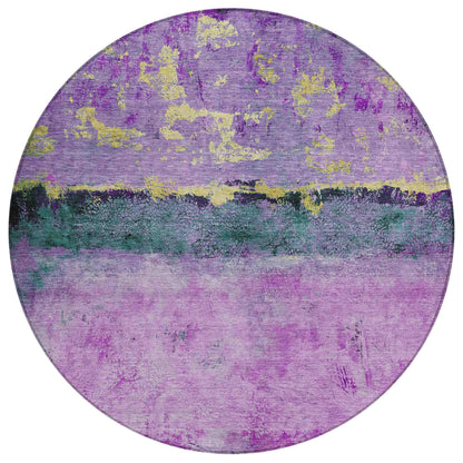 Addison Rugs Galaris Plum Washable Indoor-Outdoor Rug