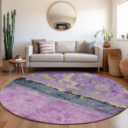 Addison Rugs Galaris Plum Washable Indoor-Outdoor Rug