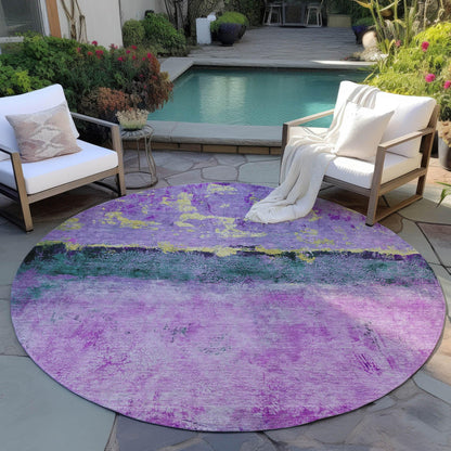 Addison Rugs Galaris Plum Washable Indoor-Outdoor Rug