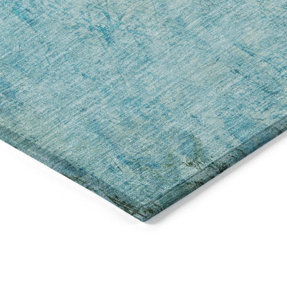 Addison Rugs Galaris Teal Washable Indoor-Outdoor Rug