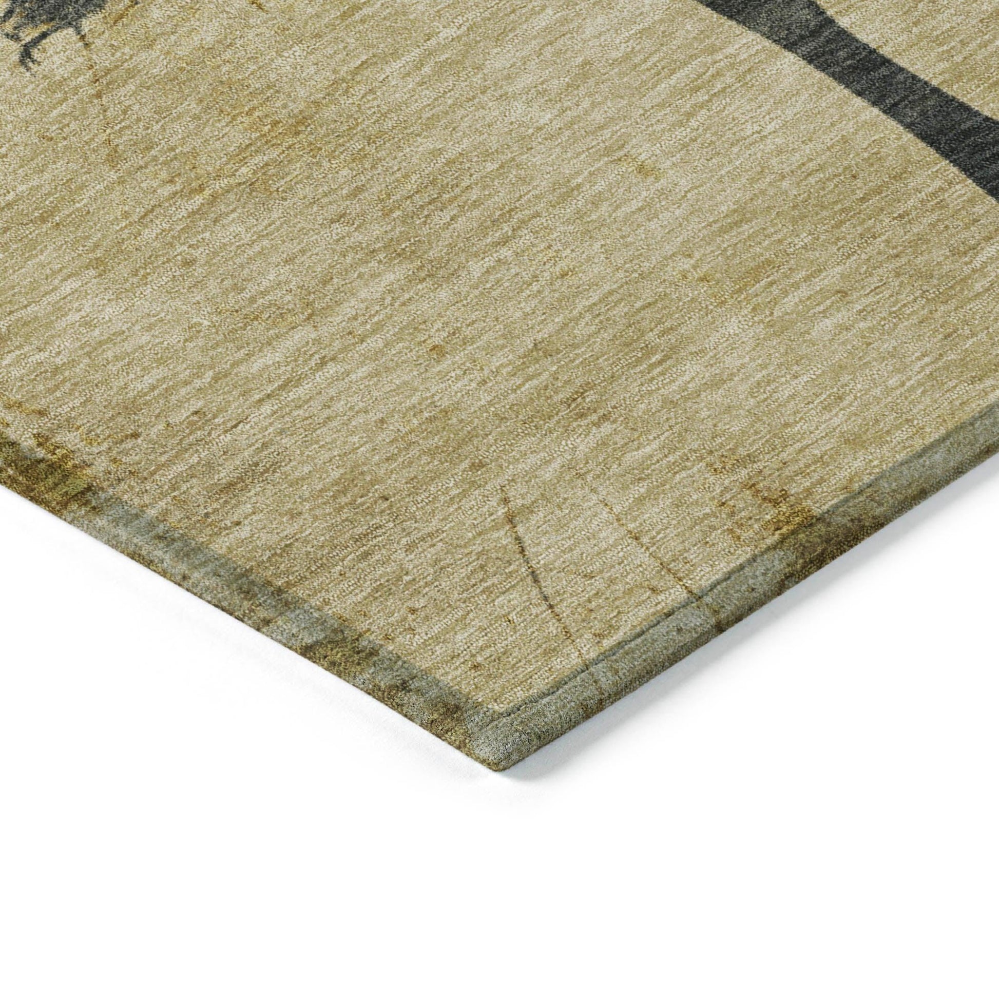 Addison Rugs Galas Gold Washable Indoor-Outdoor Rug