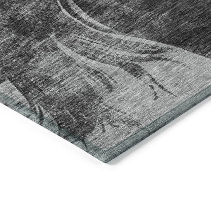 Addison Rugs Galas Gray Washable Indoor-Outdoor Rug
