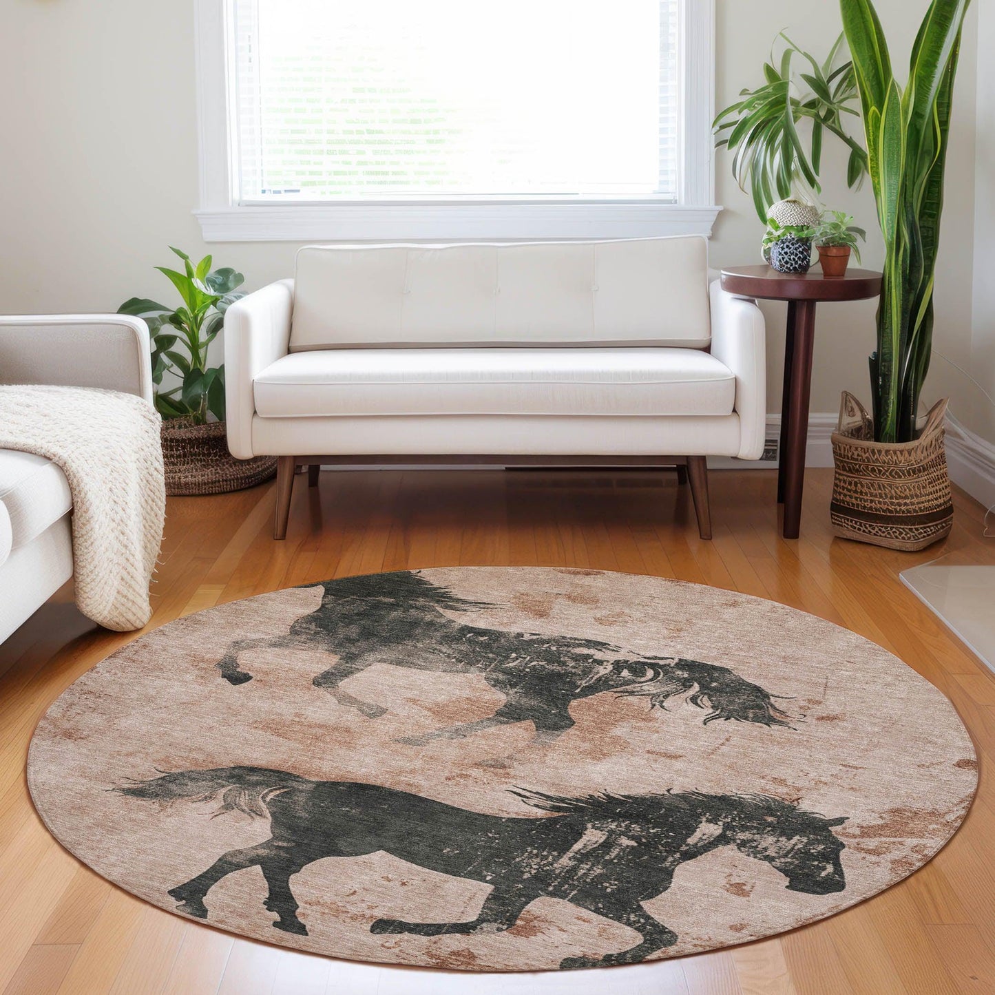 Addison Rugs Galas Orange Washable Indoor-Outdoor Rug