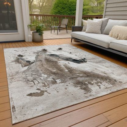 Addison Rugs Galira Ivory Washable Indoor-Outdoor Rug