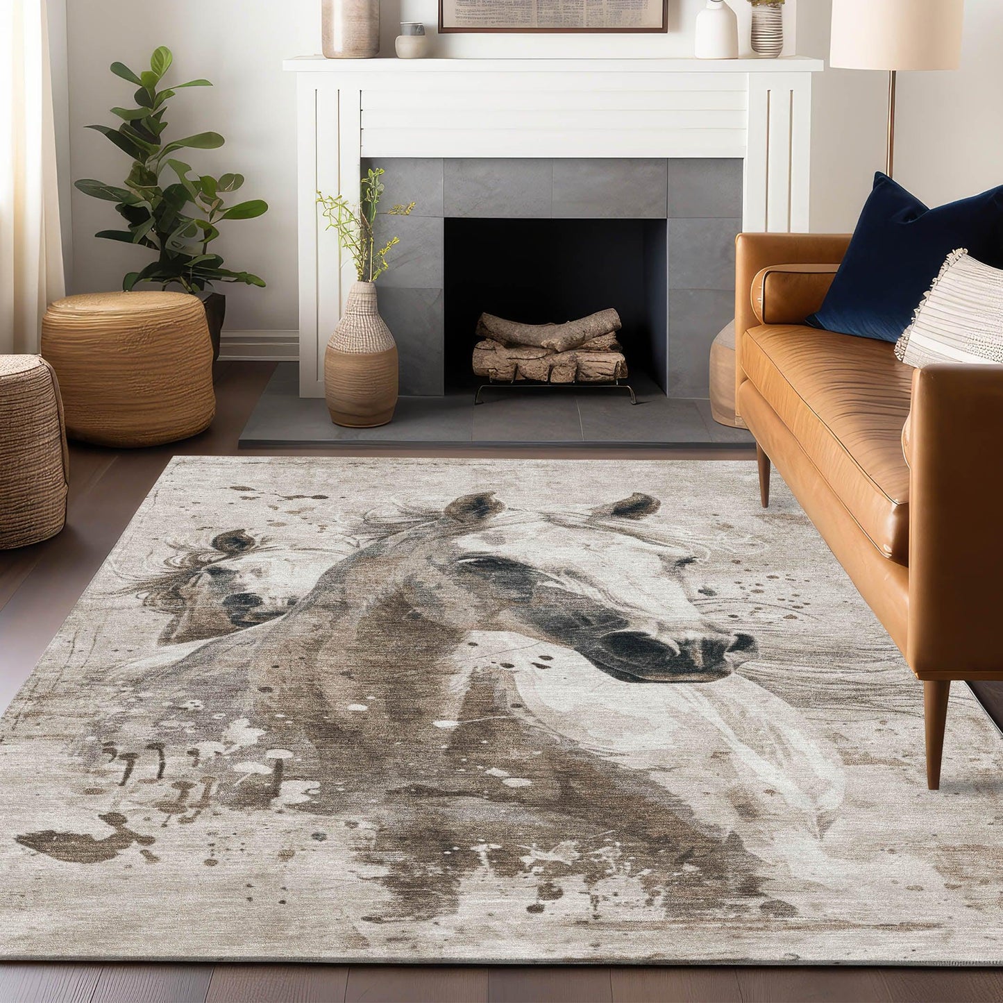 Addison Rugs Galira Ivory Washable Indoor-Outdoor Rug