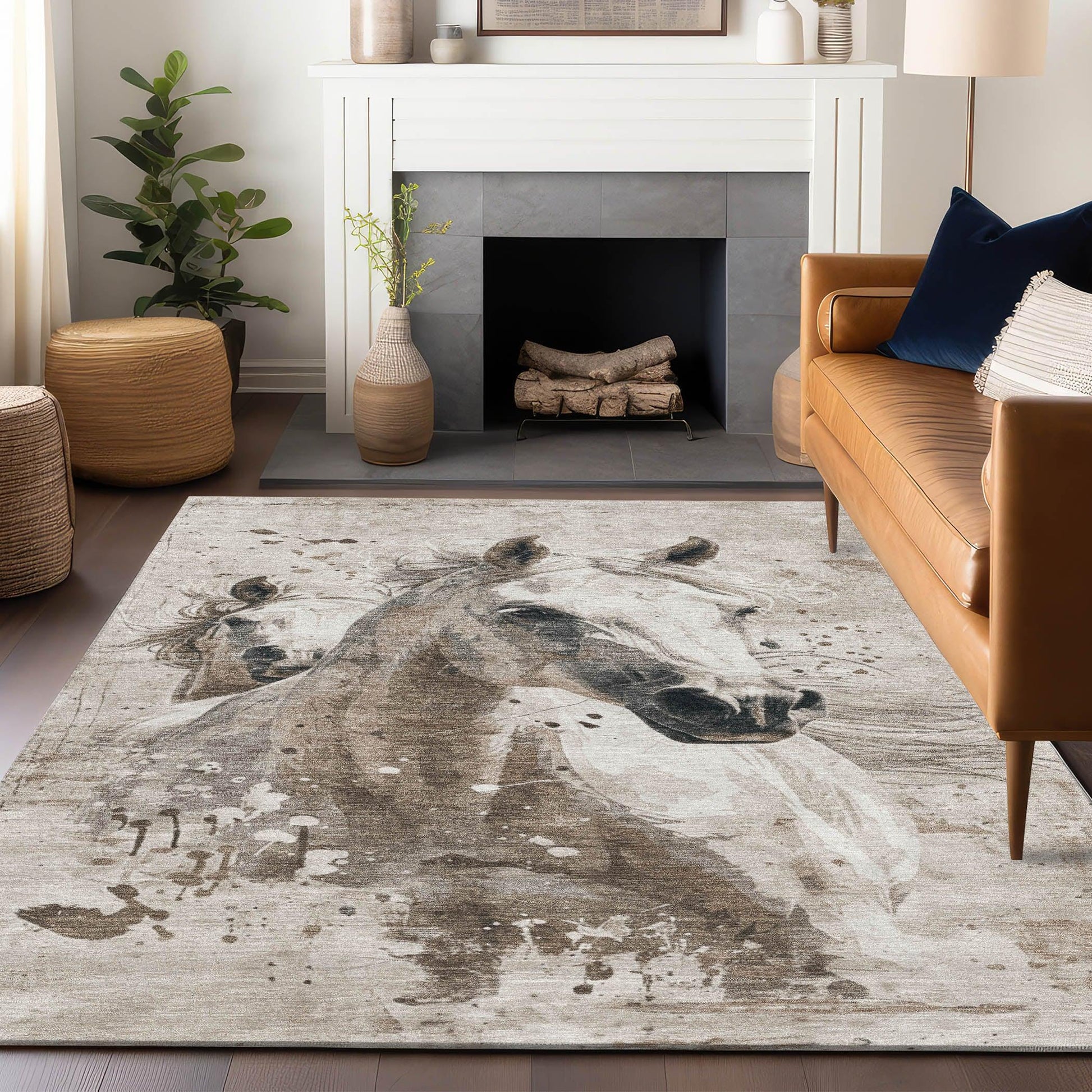 Addison Rugs Galira Ivory Washable Indoor-Outdoor Rug