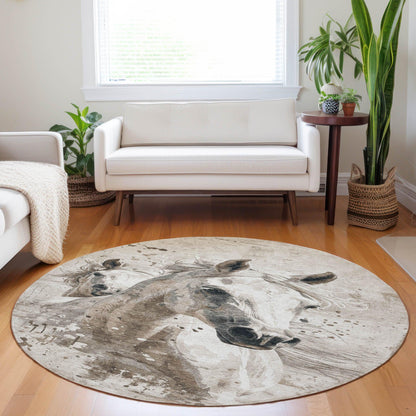 Addison Rugs Galira Ivory Washable Indoor-Outdoor Rug