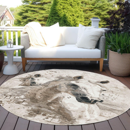 Addison Rugs Galira Ivory Washable Indoor-Outdoor Rug