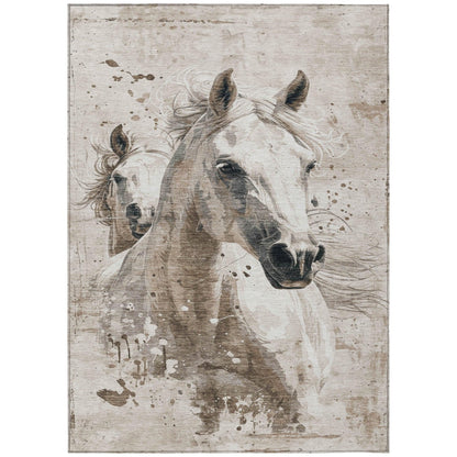 Addison Rugs Galira Ivory Washable Indoor-Outdoor Rug