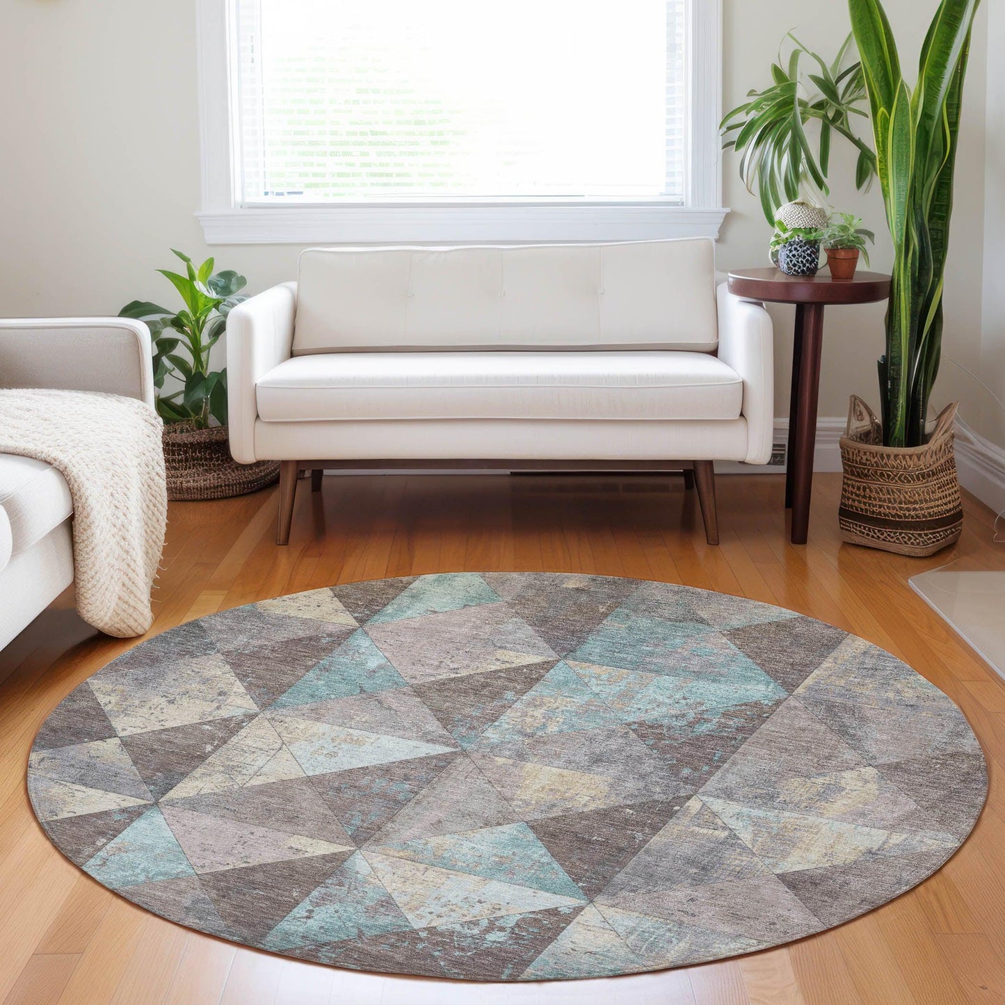 Addison Rugs Galon Brown Washable Indoor-Outdoor Rug