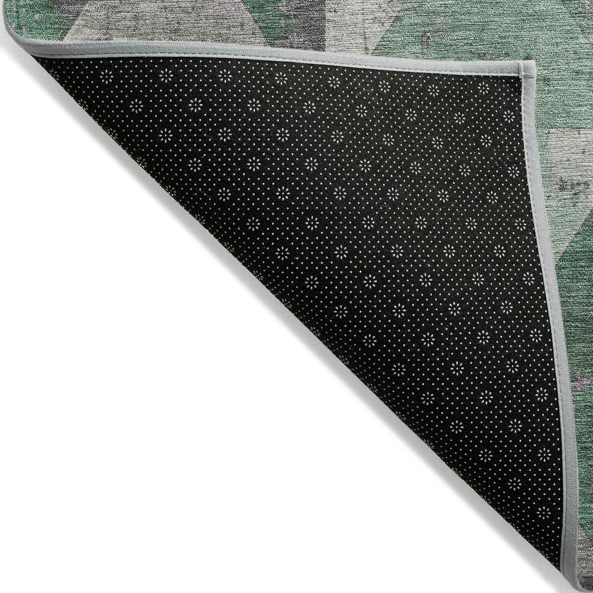 Addison Rugs Galon Green Washable Indoor-Outdoor Rug