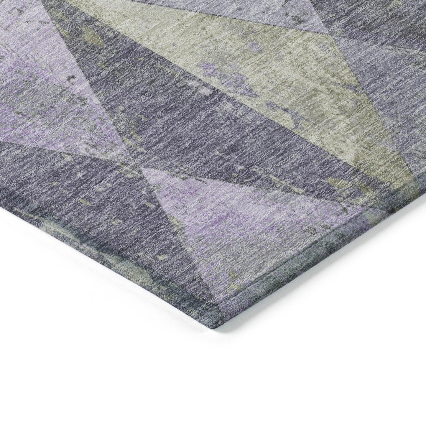 Addison Rugs Galon Lavender Washable Indoor-Outdoor Rug