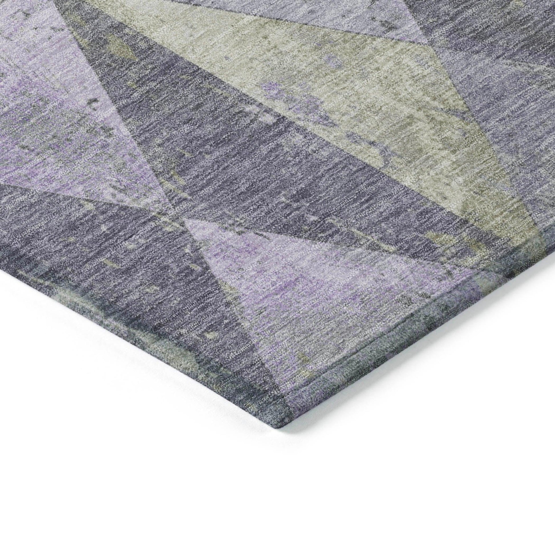 Addison Rugs Galon Lavender Washable Indoor-Outdoor Rug