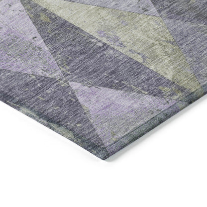 Addison Rugs Galon Lavender Washable Indoor-Outdoor Rug