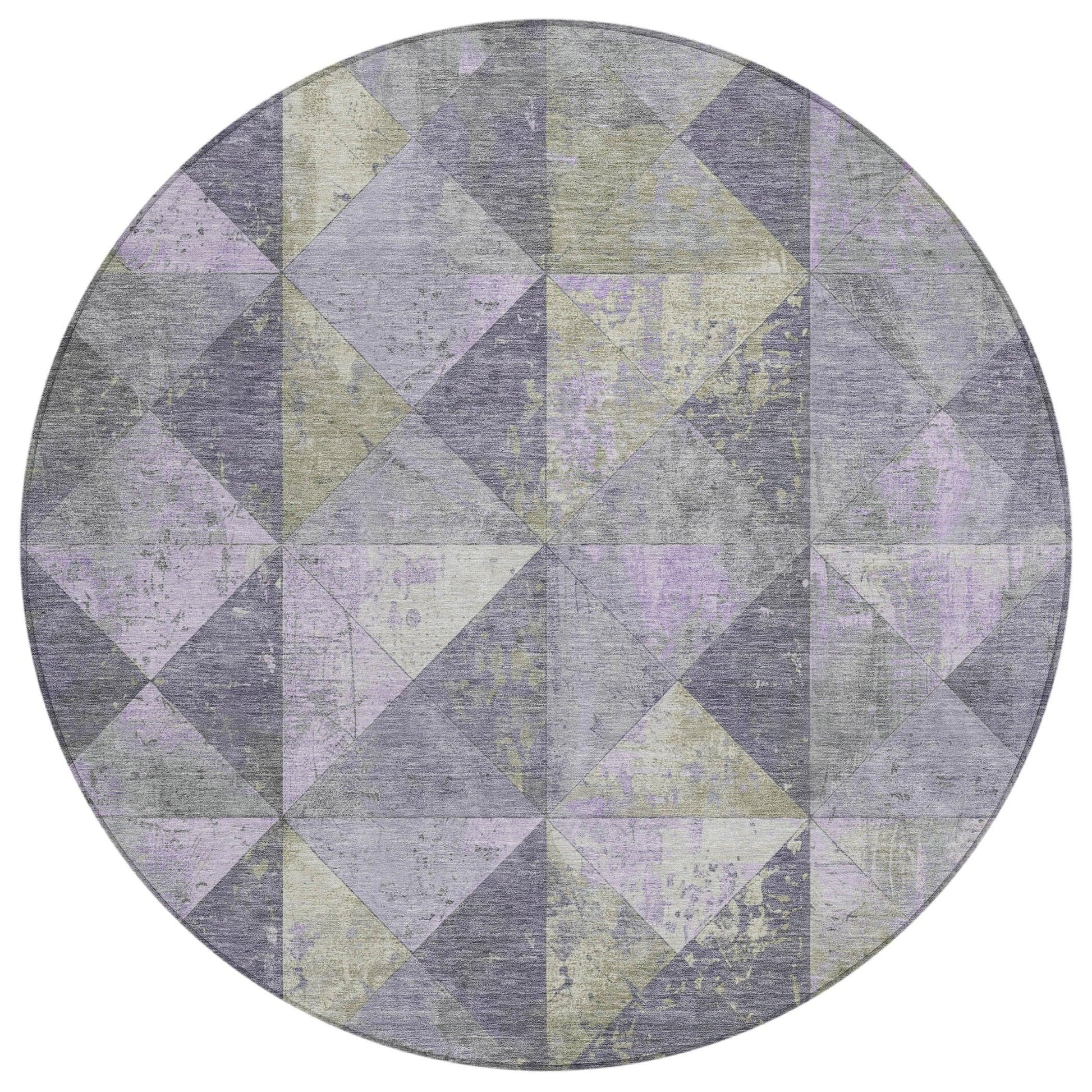 Addison Rugs Galon Lavender Washable Indoor-Outdoor Rug