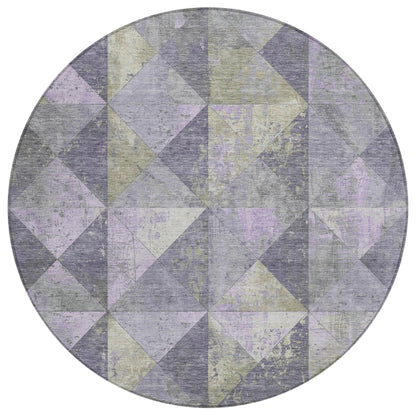 Addison Rugs Galon Lavender Washable Indoor-Outdoor Rug