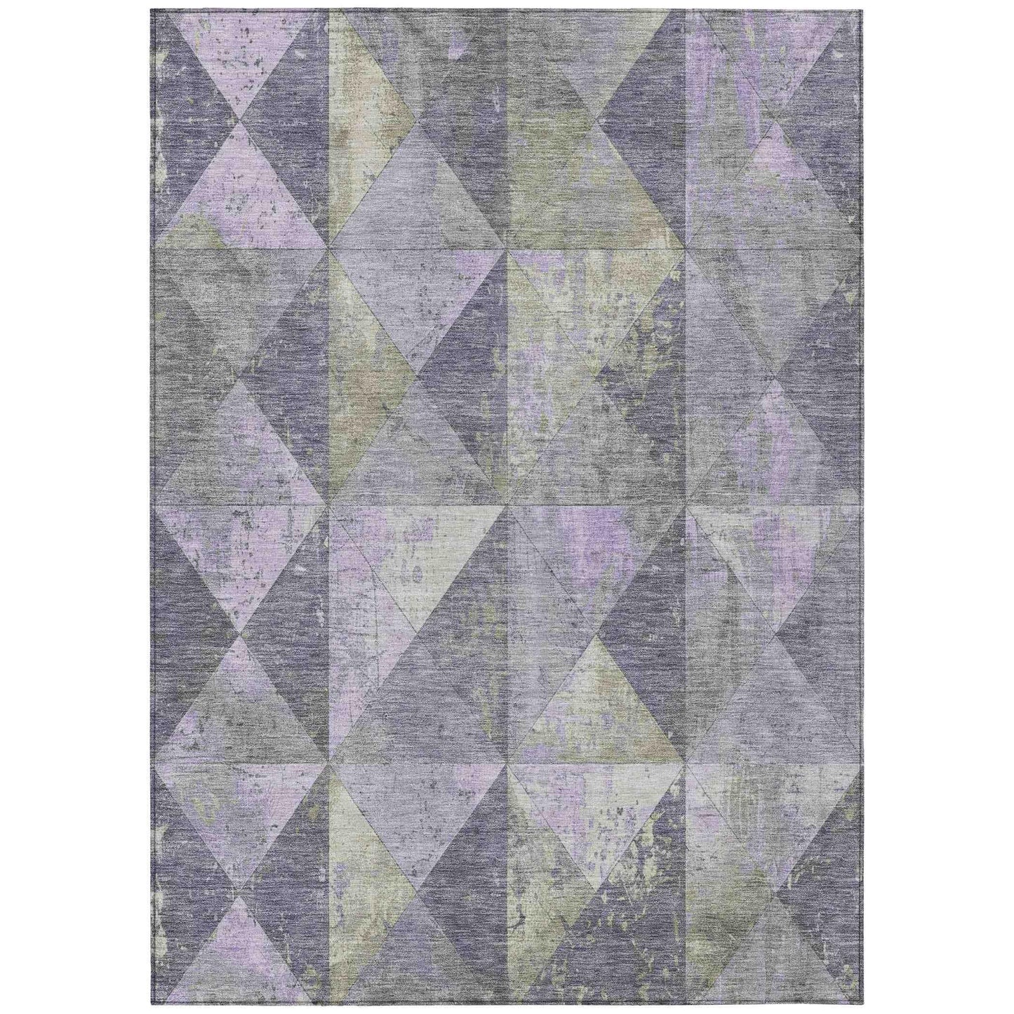 Addison Rugs Galon Lavender Washable Indoor-Outdoor Rug