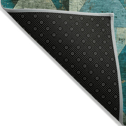 Addison Rugs Galon Teal Washable Indoor-Outdoor Rug