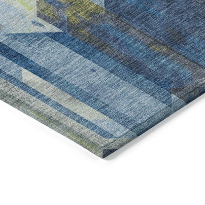 Addison Rugs Galor Blue Washable Indoor-Outdoor Rug