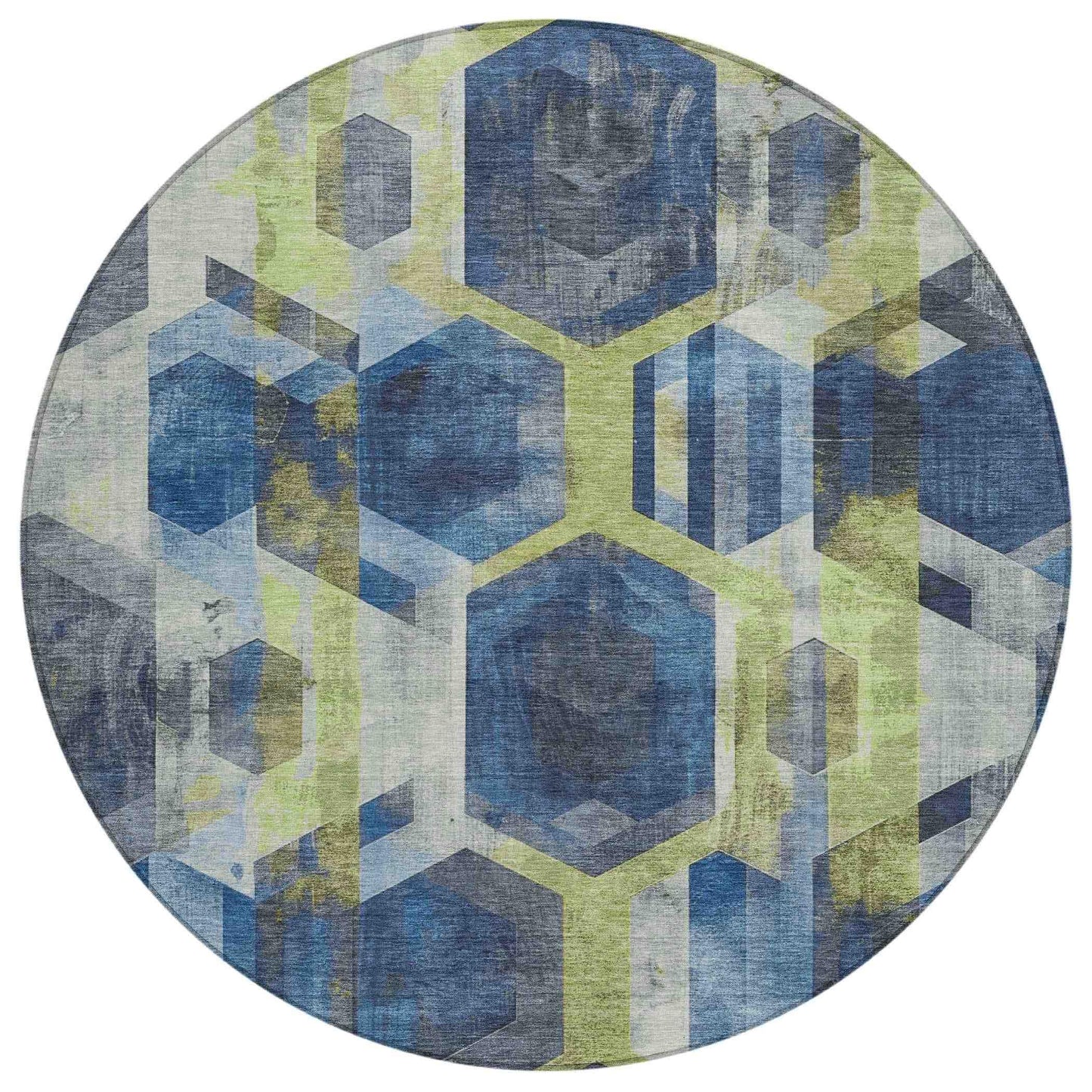 Addison Rugs Galor Blue Washable Indoor-Outdoor Rug