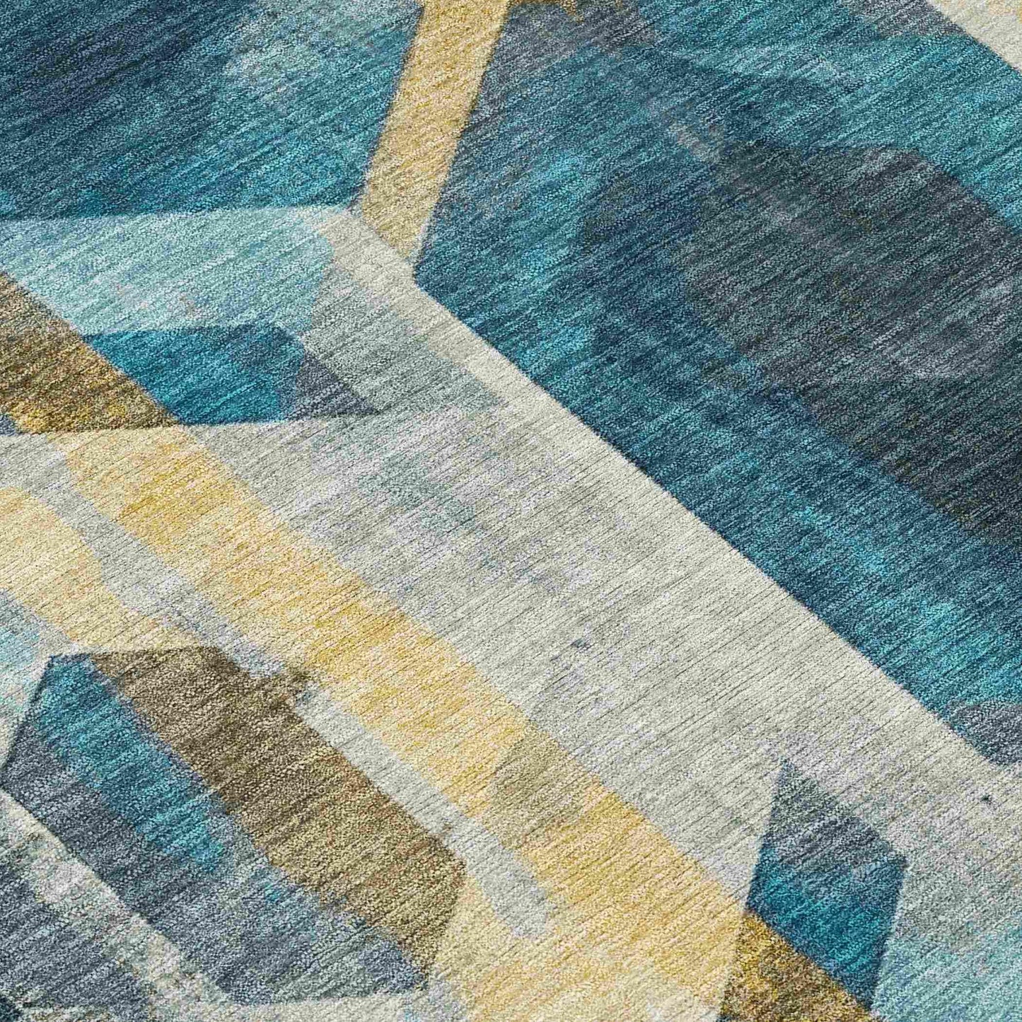 Addison Rugs Galor Teal Washable Indoor-Outdoor Rug