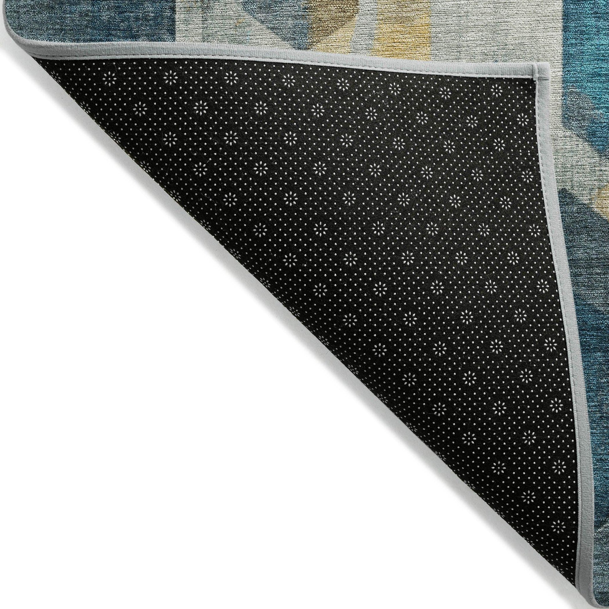 Addison Rugs Galor Teal Washable Indoor-Outdoor Rug