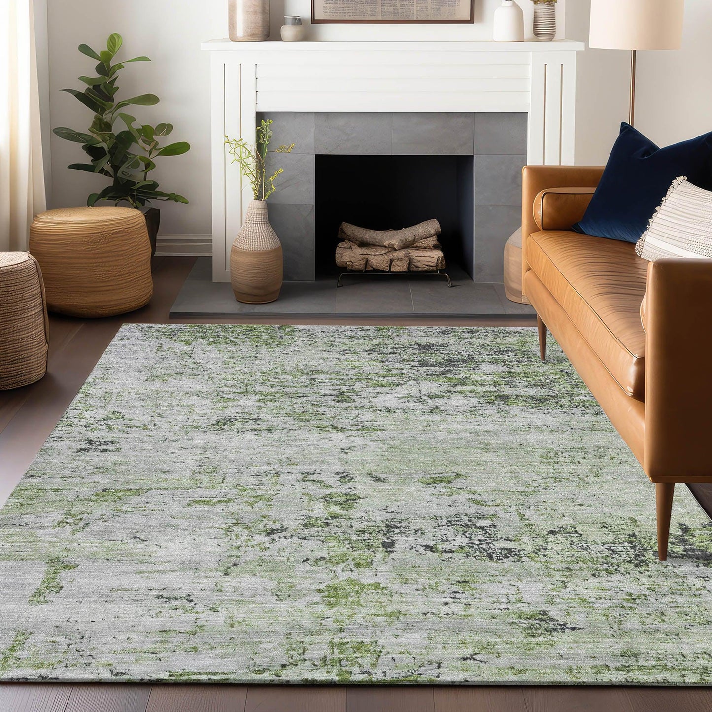 Addison Rugs Galora Aloe Washable Indoor-Outdoor Rug