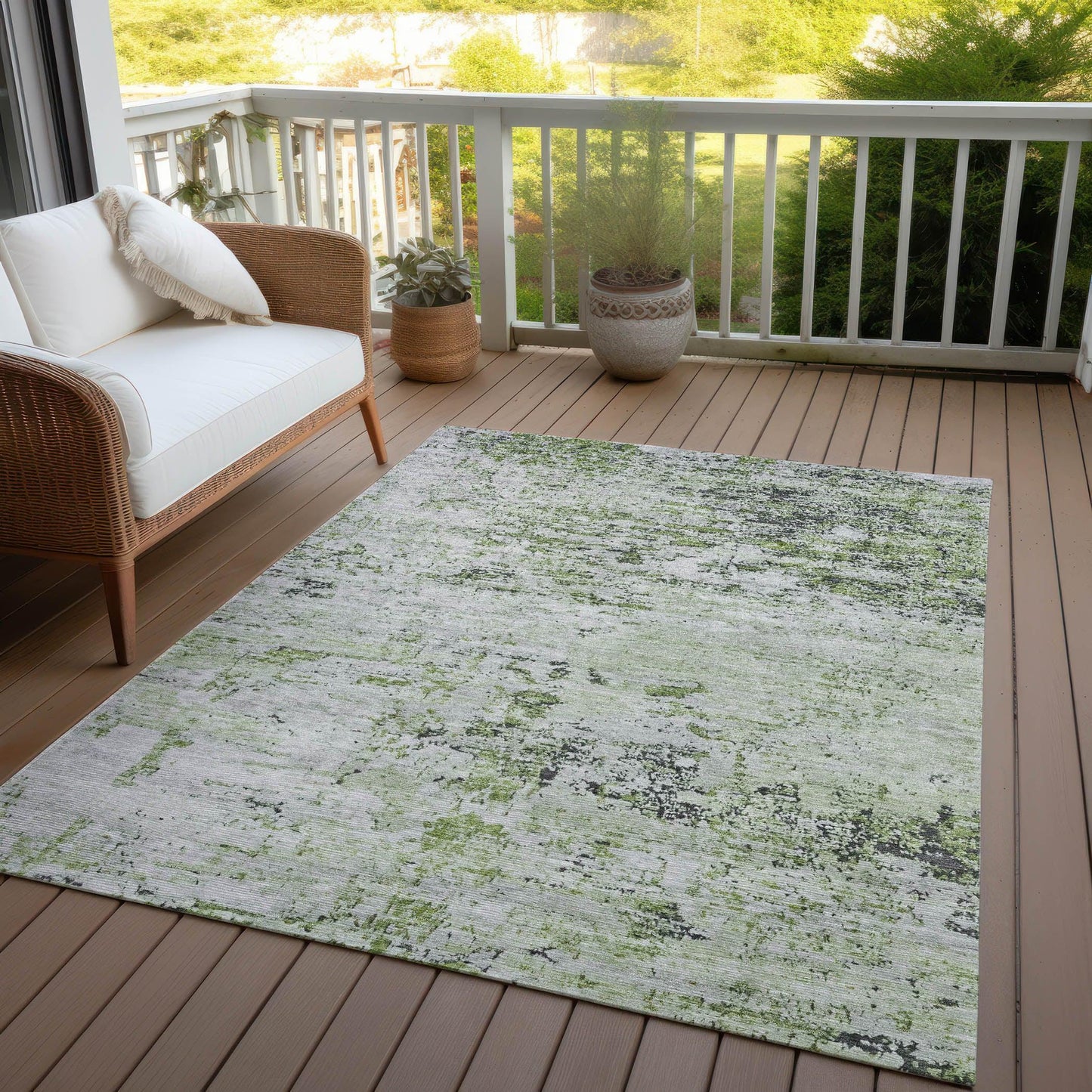 Addison Rugs Galora Aloe Washable Indoor-Outdoor Rug