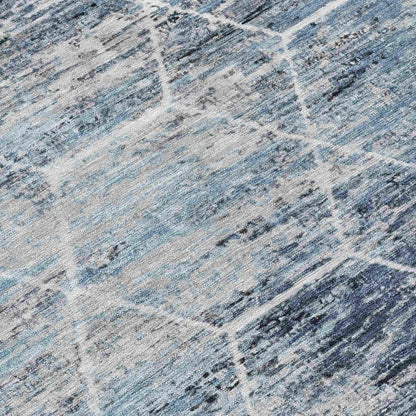 Addison Rugs Galyn Blue Washable Indoor-Outdoor Rug