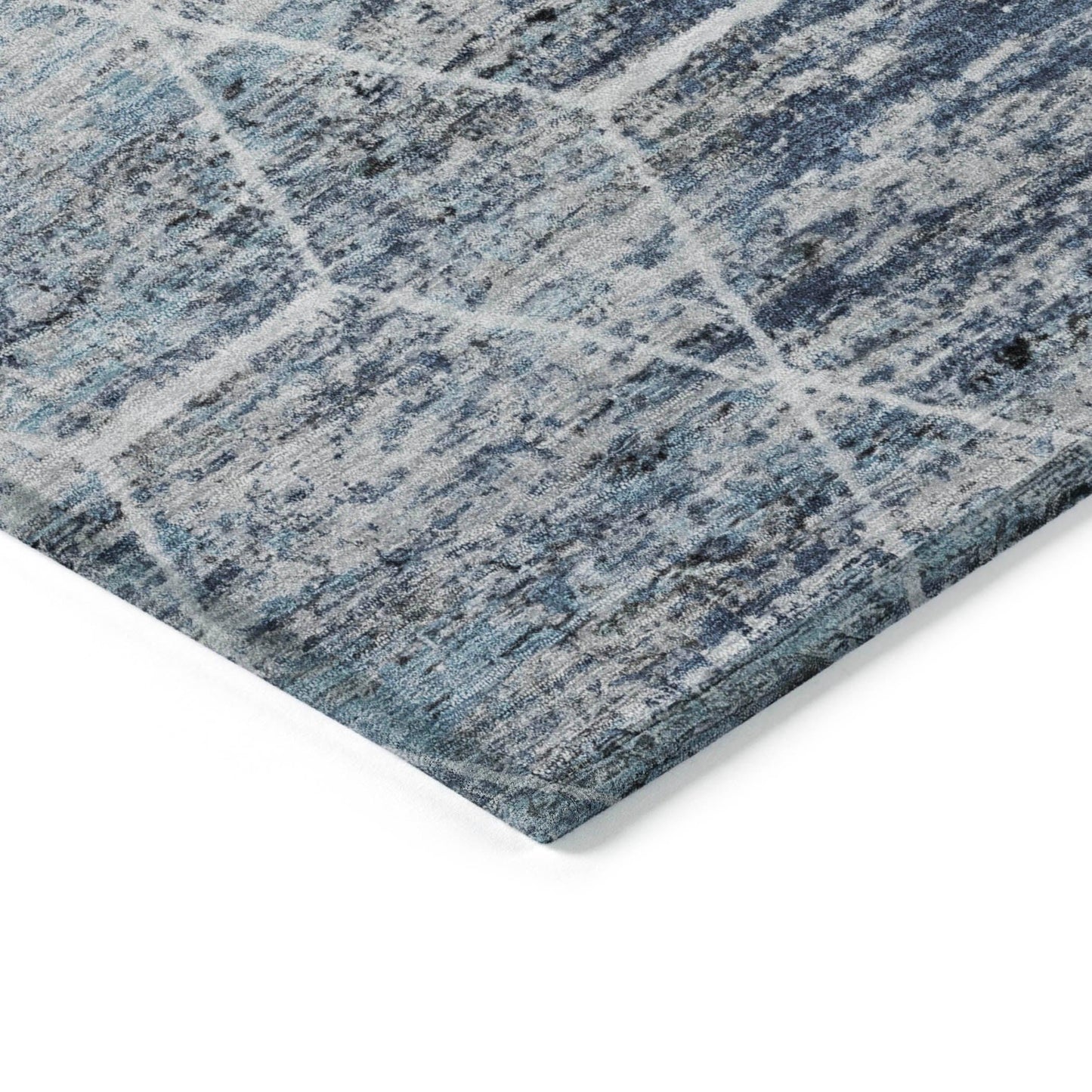 Addison Rugs Galyn Blue Washable Indoor-Outdoor Rug